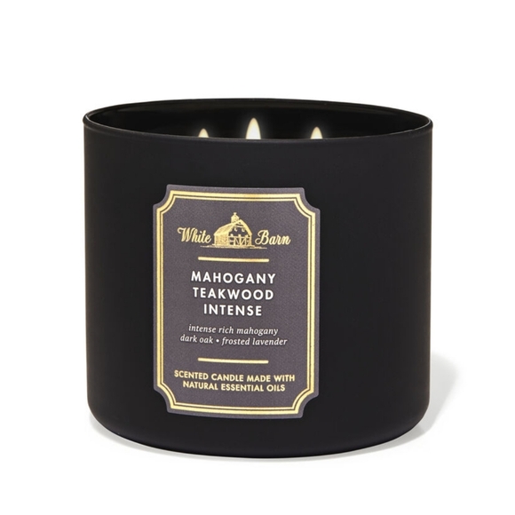 🛍BOGO 50% OFF🪾🕯NWT‼️ White Barn "Mahogany Teakwood Intense" 3-wick Candle - Picture 7 of 10
